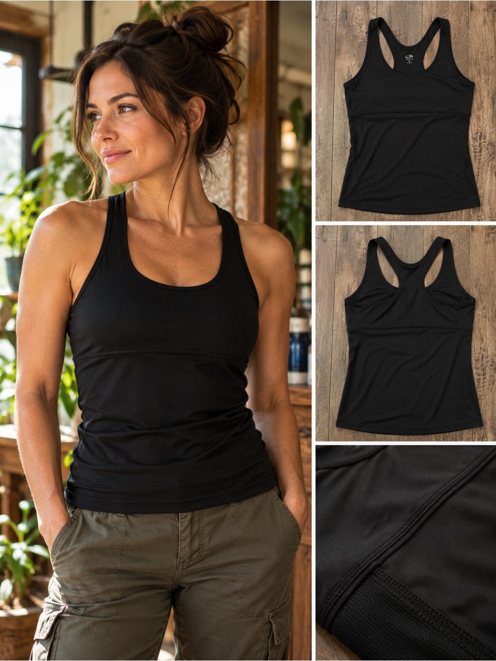Champion Women's Black Tank Tops